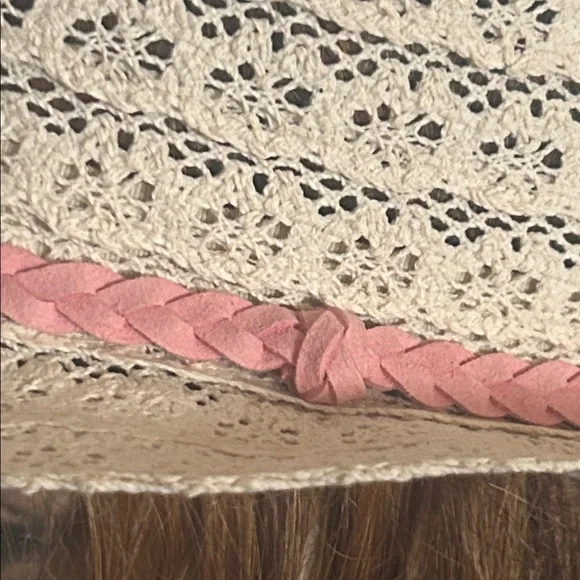 Vintage Cream Crochet Lace Hat - Picture 12 of 14